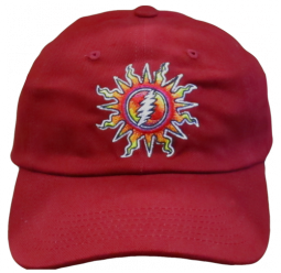 Grateful Daed Sunshine Lightning Embroiderd Ball Cap